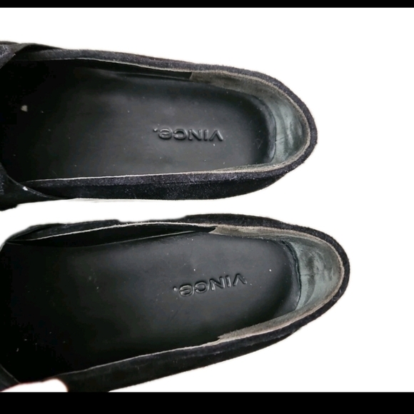 Vince Womens Black Suede Warren Sneaker 8 - Picture 9 of 12